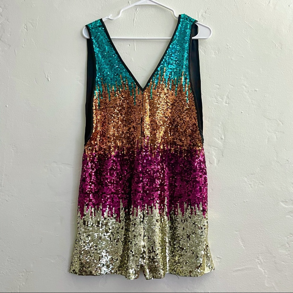 Topshop Multicolor Sequence Romper